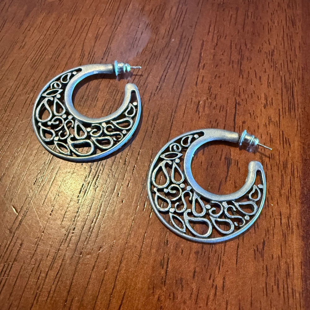 Elegant Silver Hoop Earrings